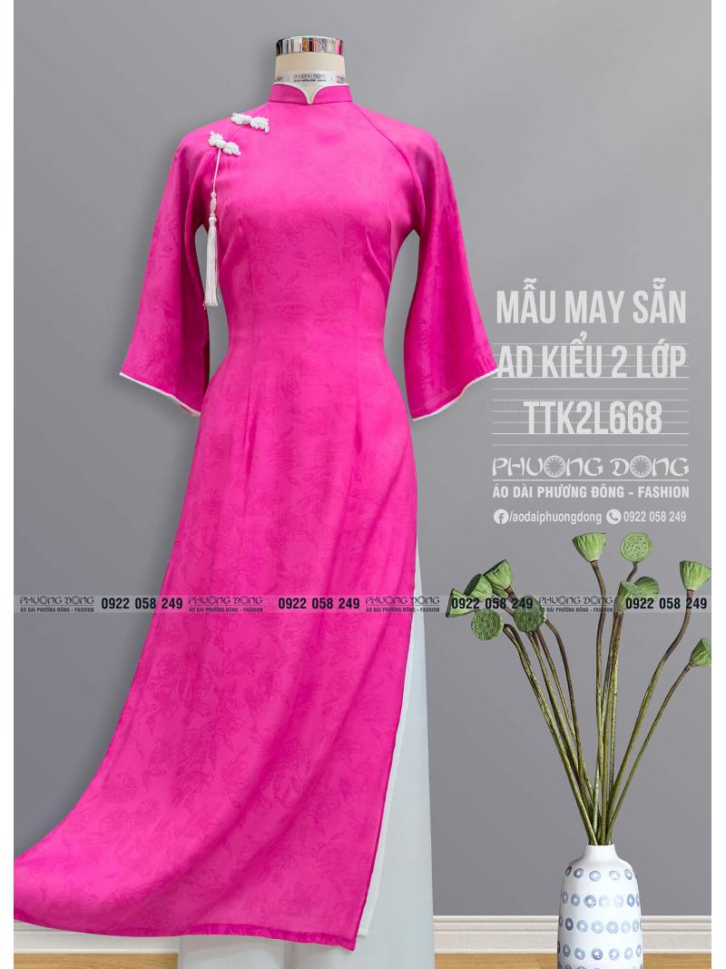 Áo Dài Phom Trẻ 2 Lớp 4 Tà TTK2L668